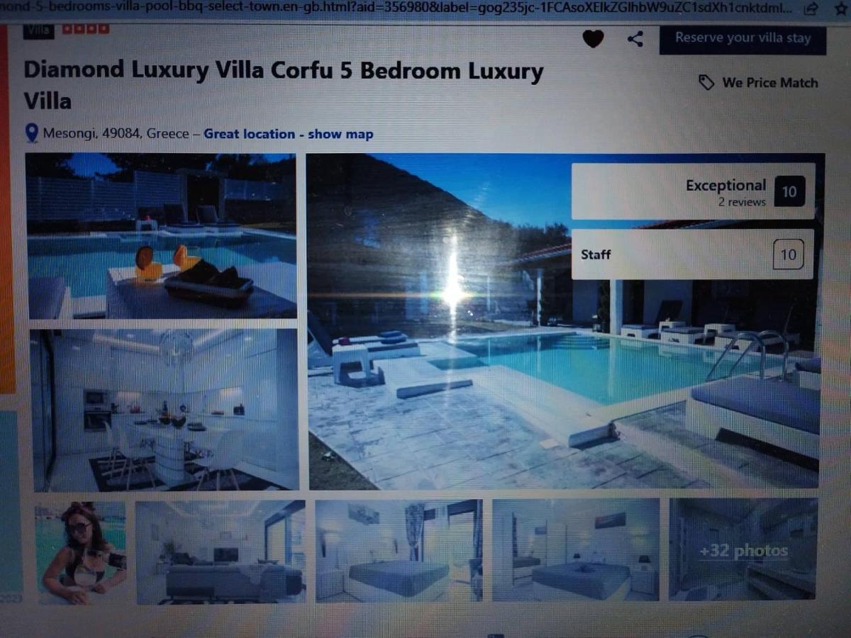 Diamond Luxury Villa Corfu Kato Spilaion 外观 照片